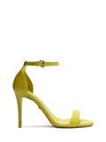 Sandalo Arezzo in Pelle Verde con Due Fasce