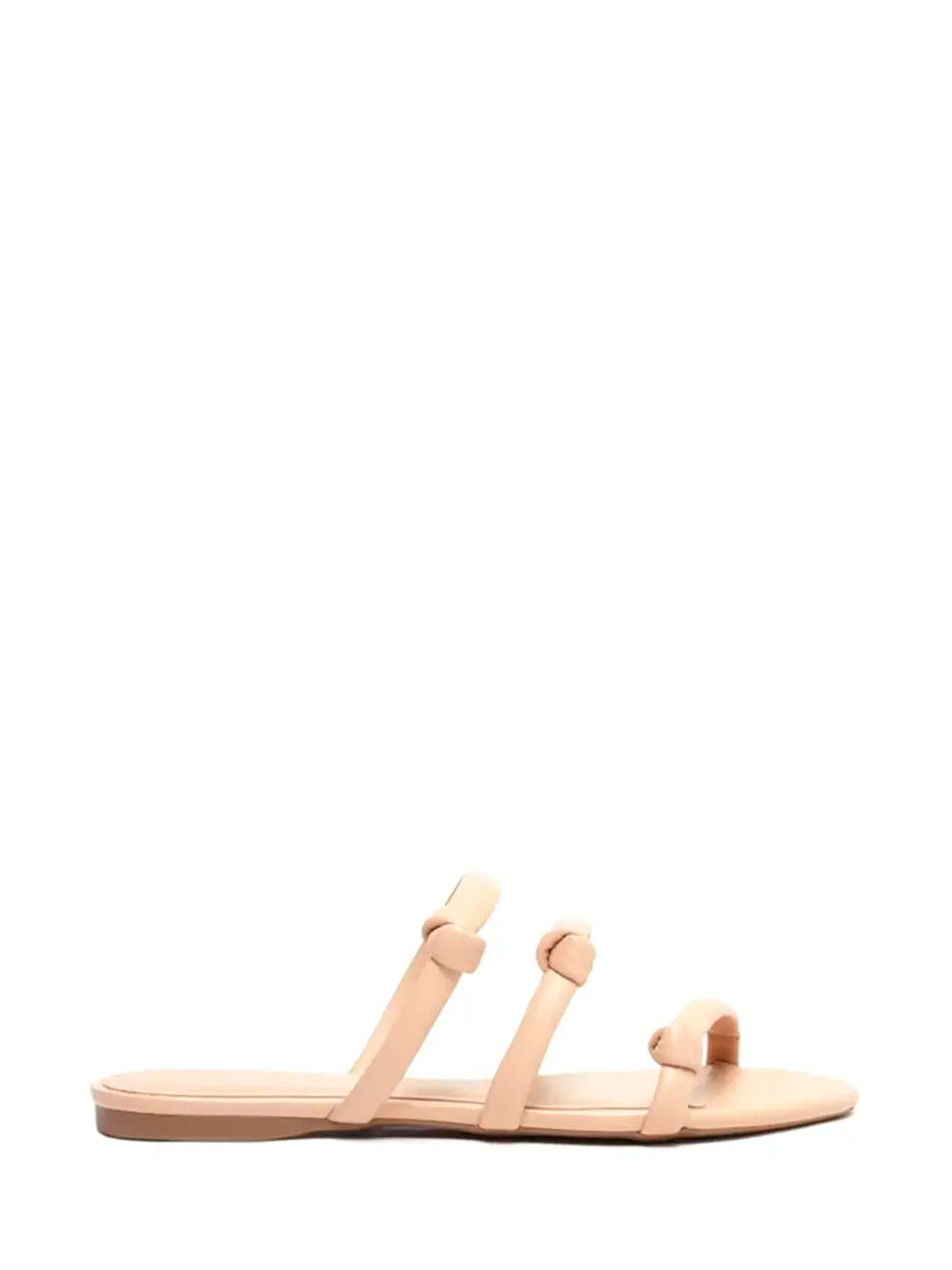 Sandalo Arezzo in pelle beige con tre cinturini