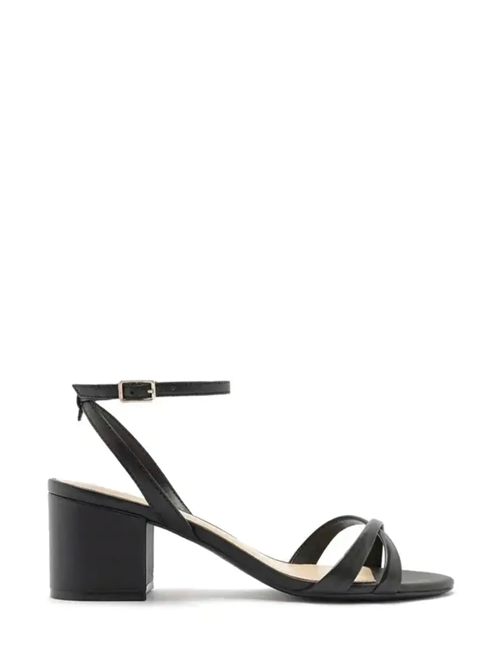 Sandalo Arezzo Nero in Pelle con Fascette