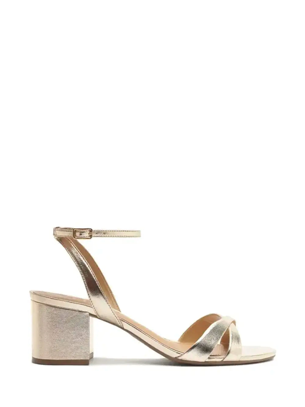 Sandali Arezzo in pelle dorata con cinturini