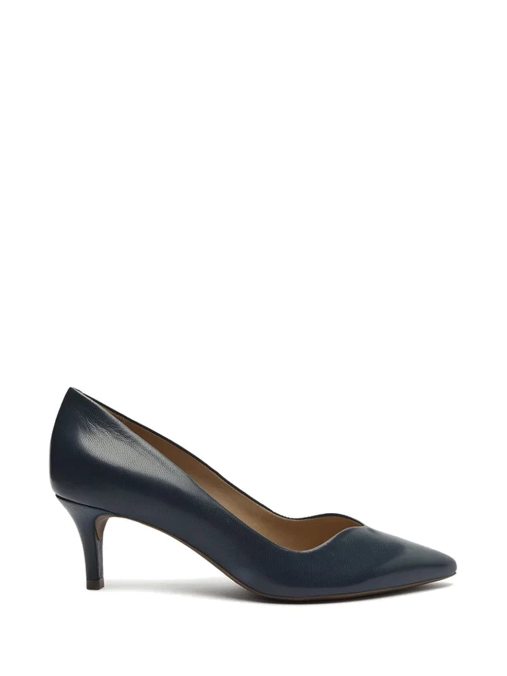 Scarpin Arezzo em Pele Azul Escura