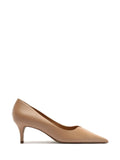 Scarpin Arezzo em Pele Beige e Salto Médio