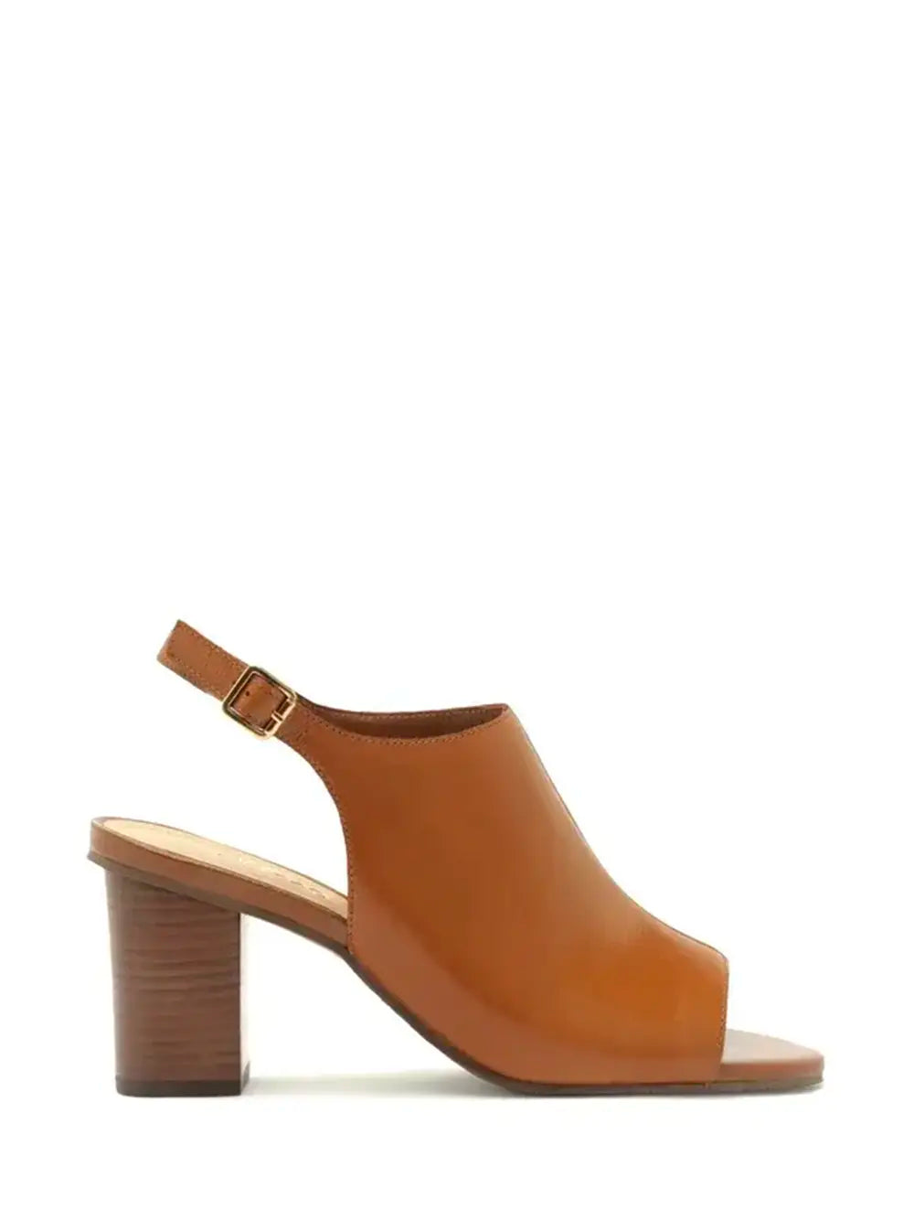 Sandalo Arezzo chiuso in pelle color cammello