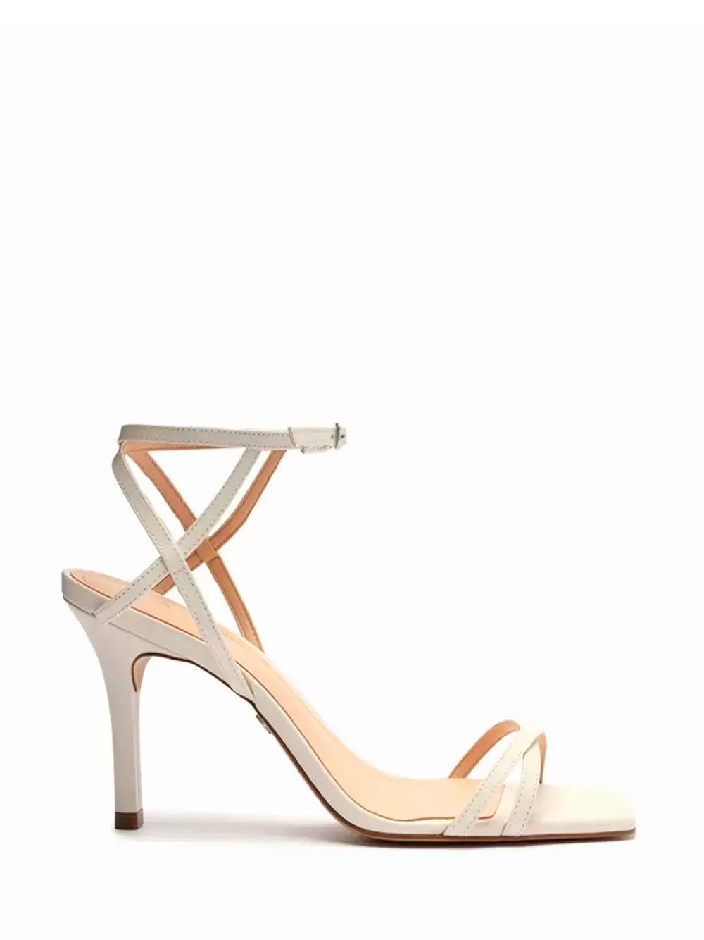 Sandalo Arezzo in pelle bianca con multi listino