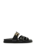 Sandalo Arezzo Nero in Pelle e Cinturini