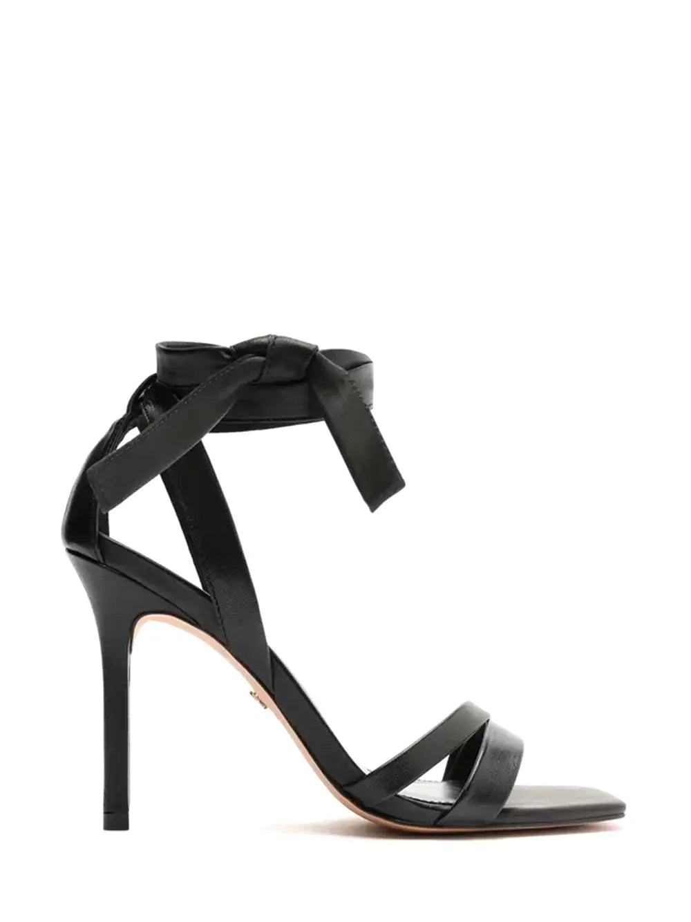 Sandalo Arezzo Nero in Pelle e Fasce Multiple