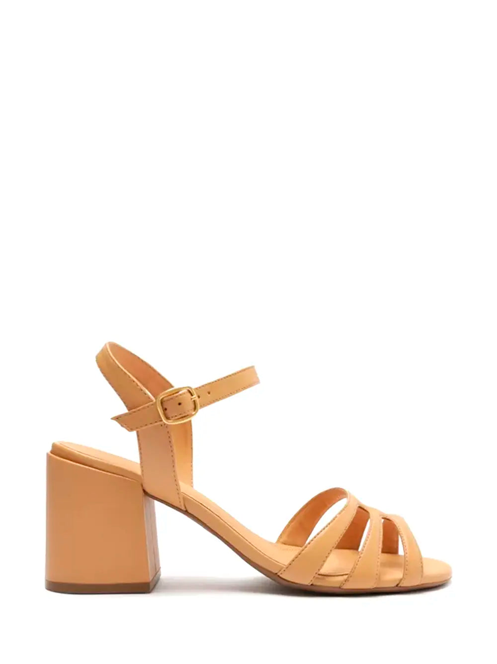 Sandalo Arezzo in Pelle Beige e Fasce Multiple