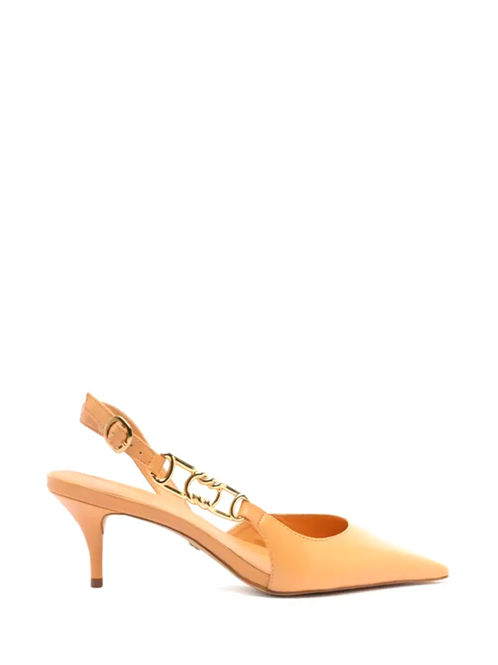 Arezzo Beige Leather Stiletto Heel Pump