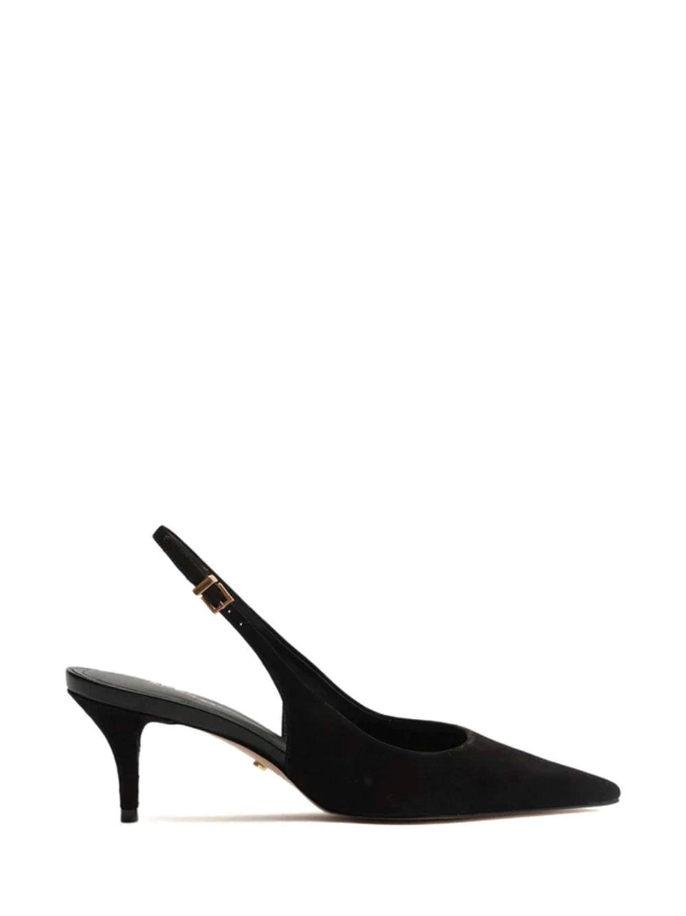 Décolleté in camoscio nero