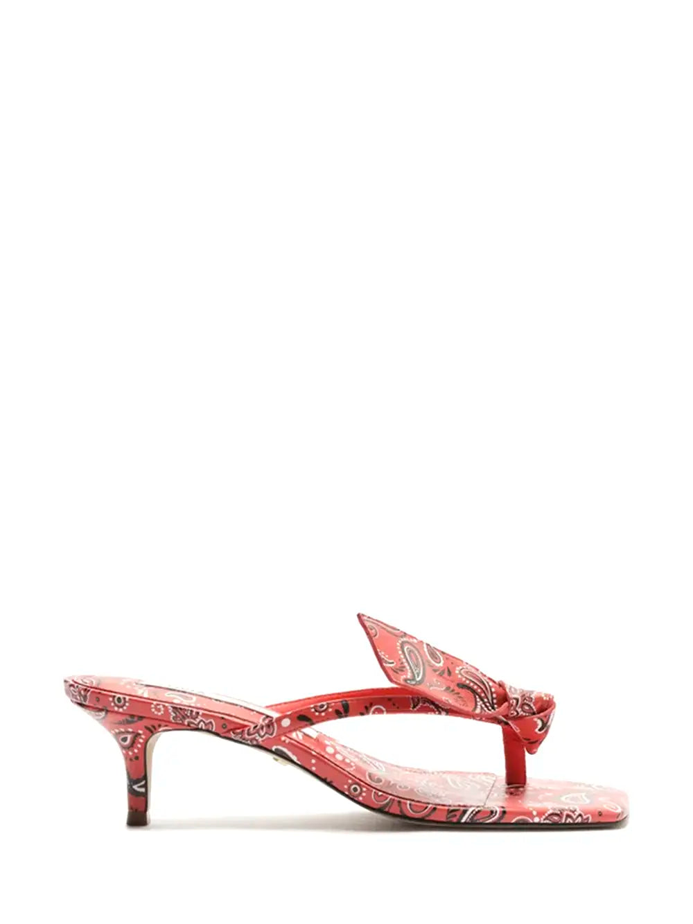 Sandalo Arezzo con Stampa Paisley Rossa