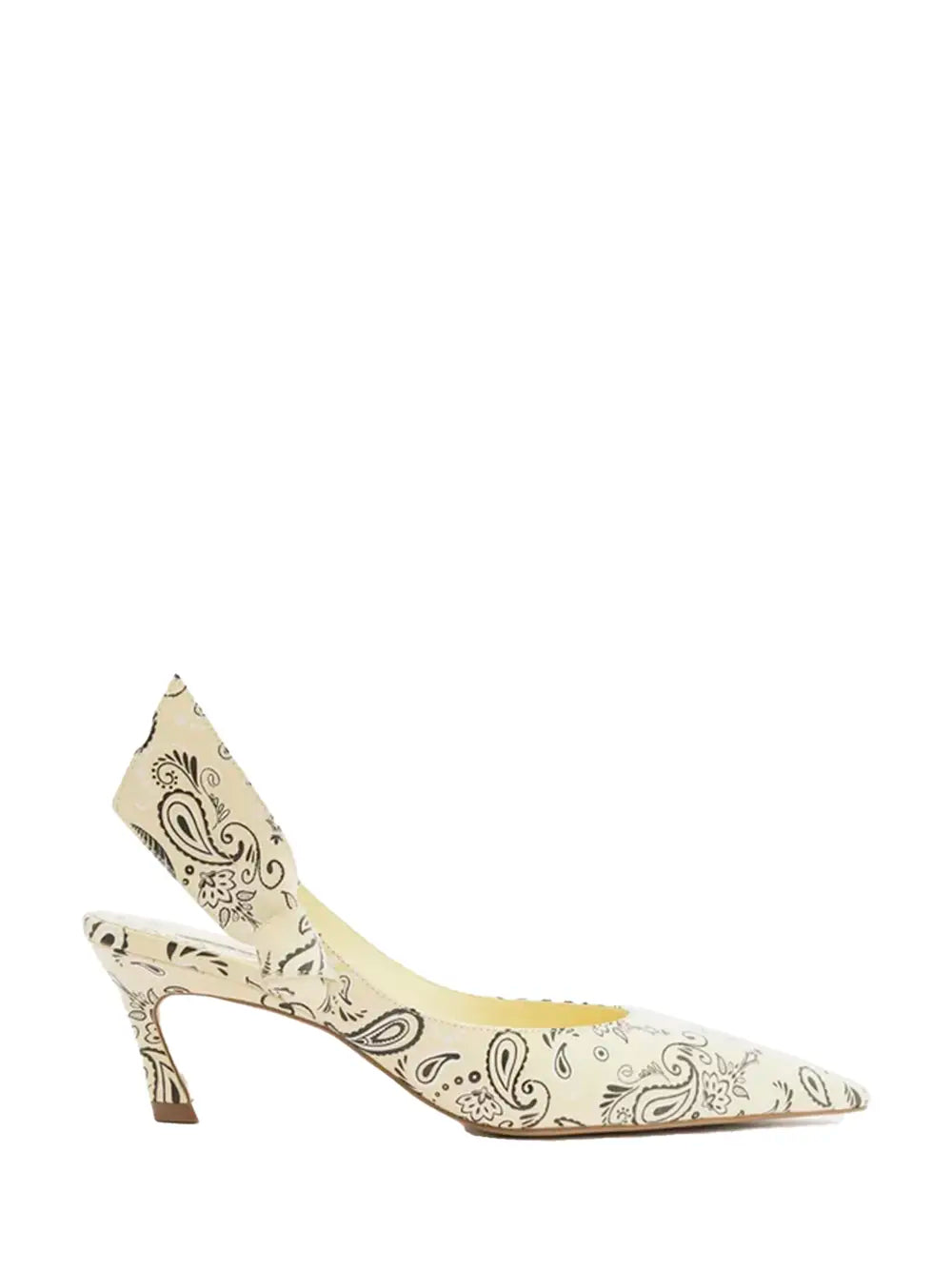 Décolleté Arezzo con Stampa Paisley Beige