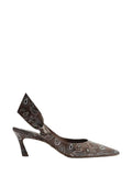 Décolleté Arezzo con Stampa Paisley Marrone