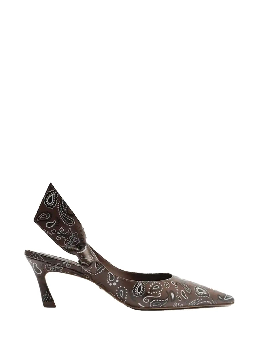 Décolleté Arezzo con Stampa Paisley Marrone
