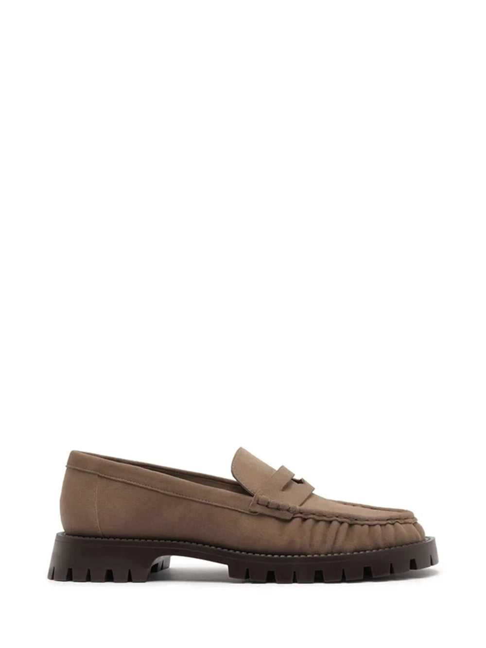 Loafer Arezzo em Camurça Castanha