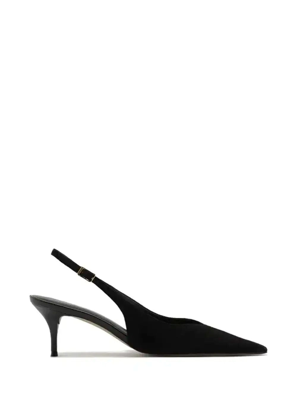 Decolleté in camoscio nero