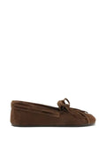 Mocassino in camoscio marrone