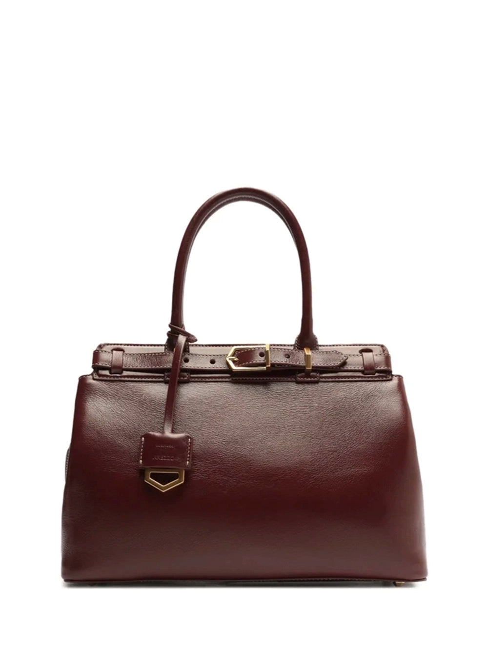 Maxi Red Leather Tote Bag