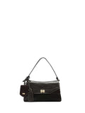 Borsa a tracolla mini in pelle marrone