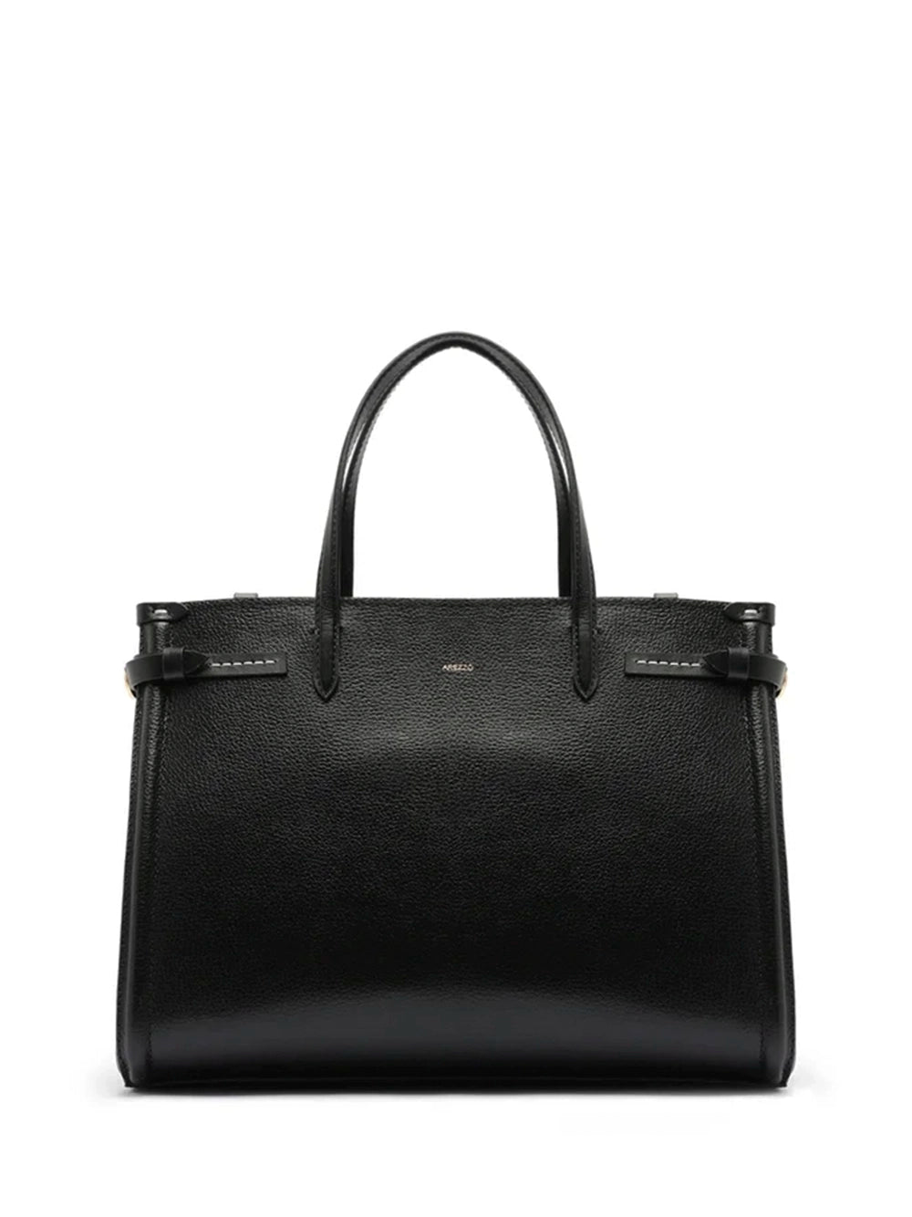 Borsa Tote Maxi Nera in Pelle