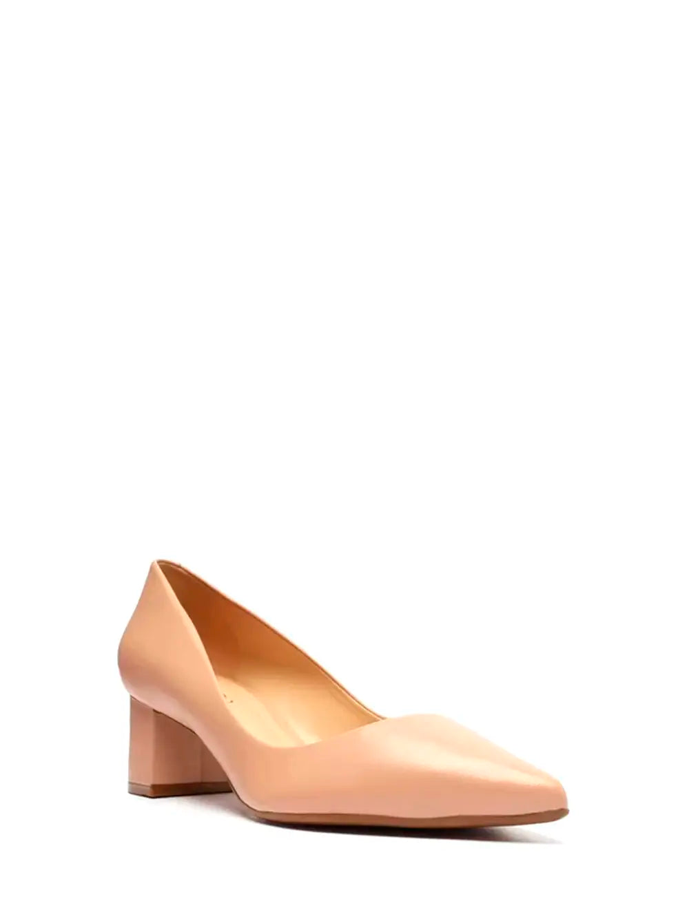 Décolleté Arezzo in pelle beige e punta sottile