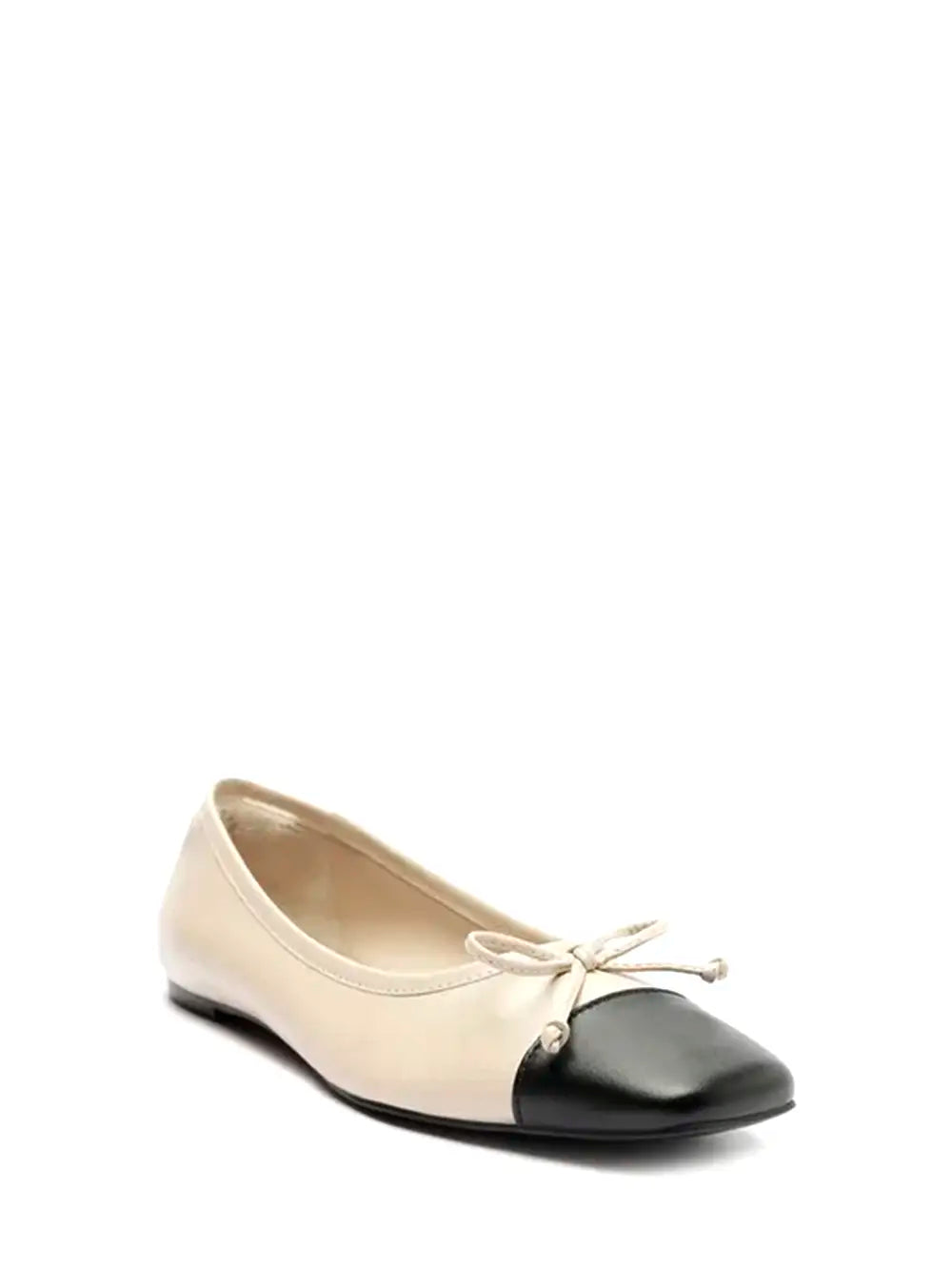 Sabrina Arezzo in Pelle Beige e Puntale Nero