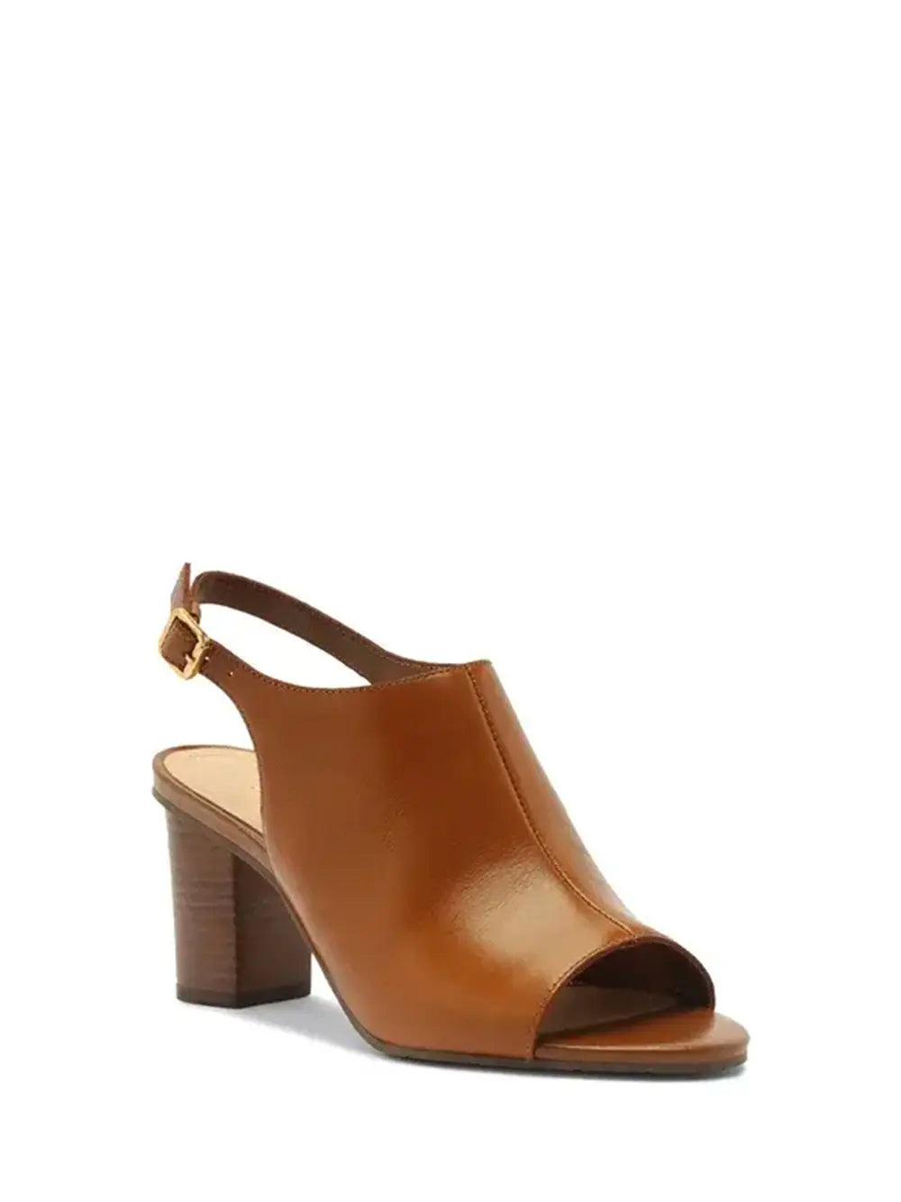 Sandalo Arezzo chiuso in pelle color cammello