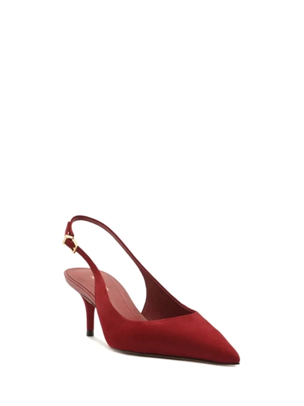 Arezzo Red Suede Court Shoes