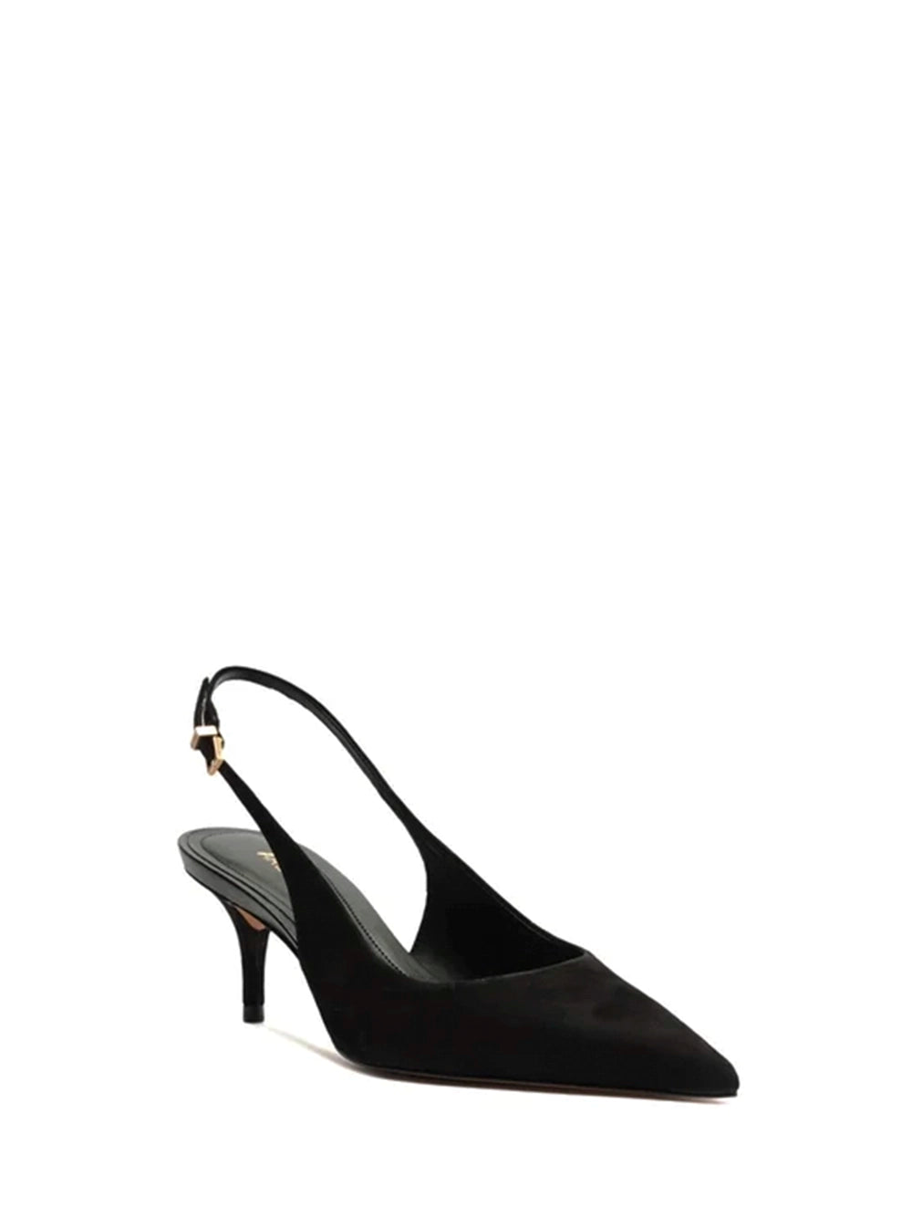 Décolleté in camoscio nero