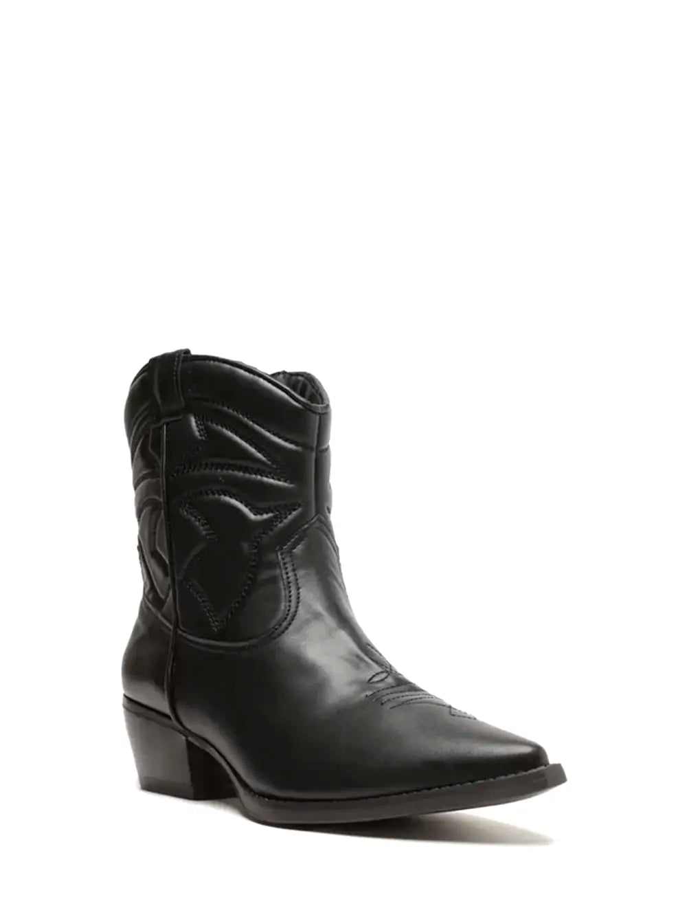Stivale Texano Arezzo Nero in Pelle