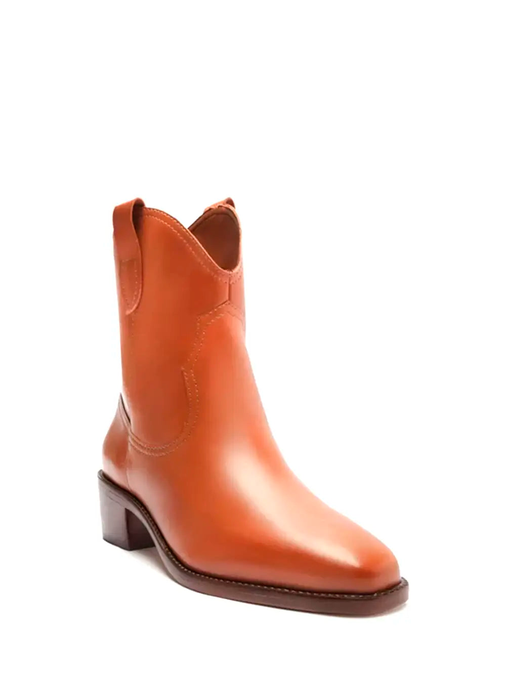 Stivale texano Arezzo in pelle marrone