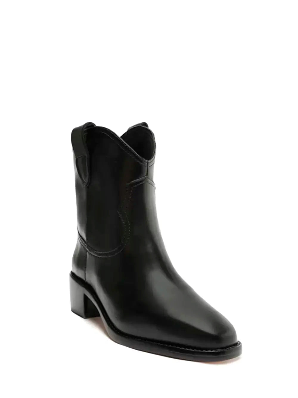 Stivale texano Arezzo nero in pelle
