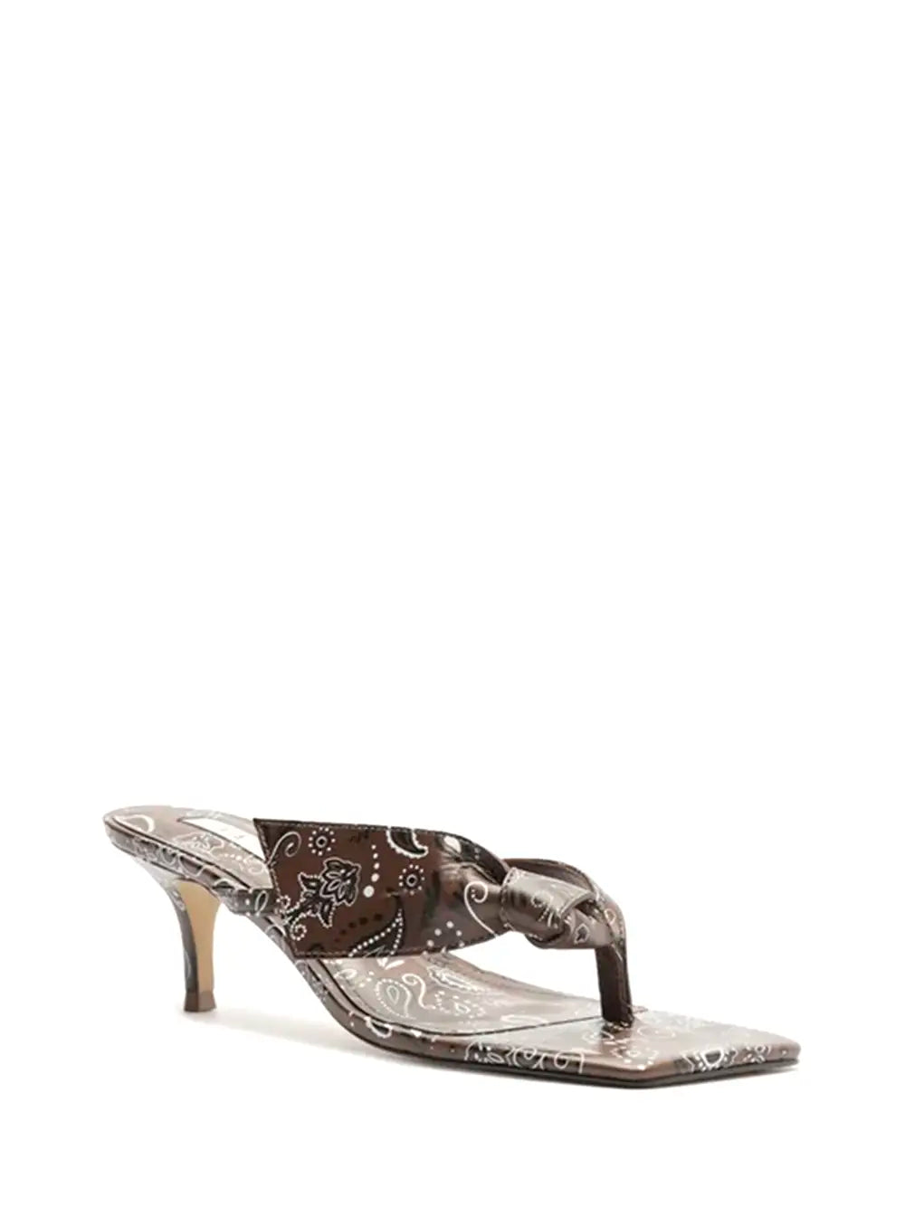 Sandalo Arezzo in Stampa Paisley Marrone