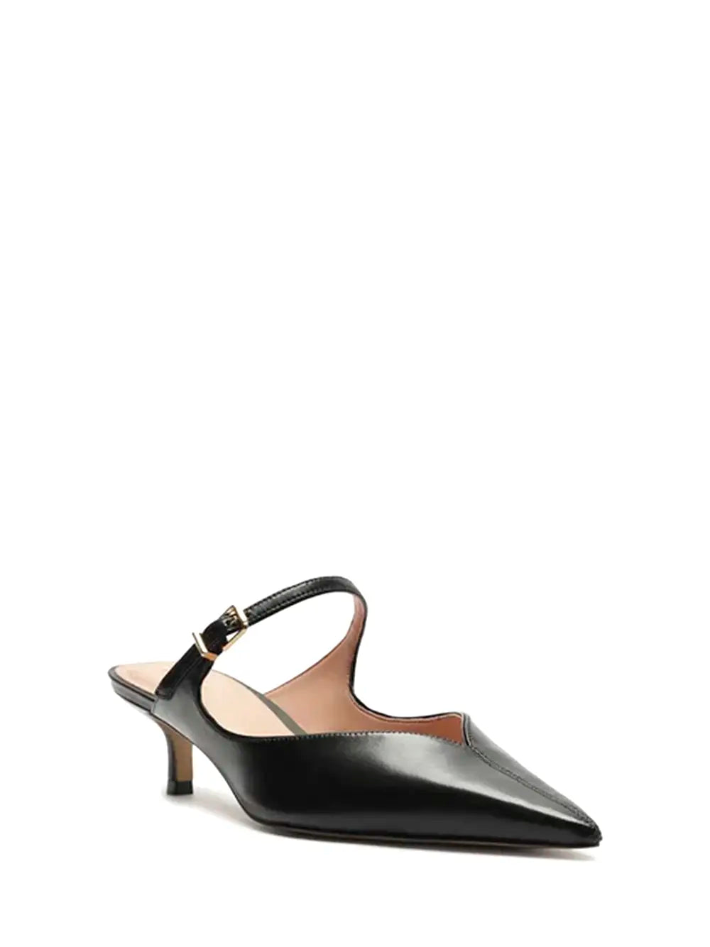Décolleté Arezzo in pelle gialla con fiocco
