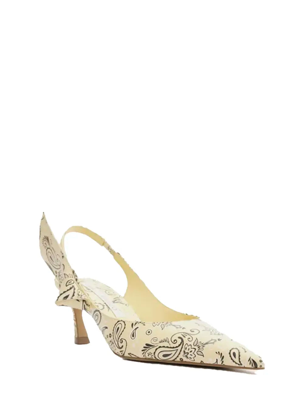 Décolleté Arezzo con Stampa Paisley Beige