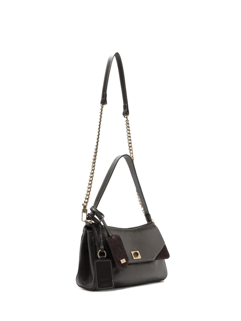 Brown Leather Mini Crossbody Bag