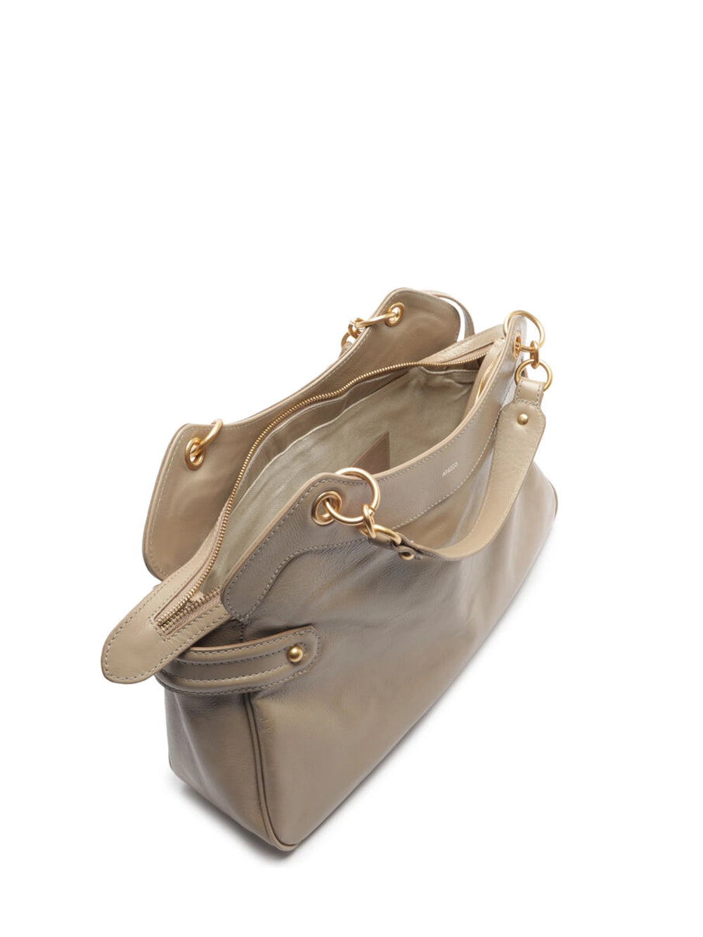 Mala Tote Arezzo em Pele Beige
