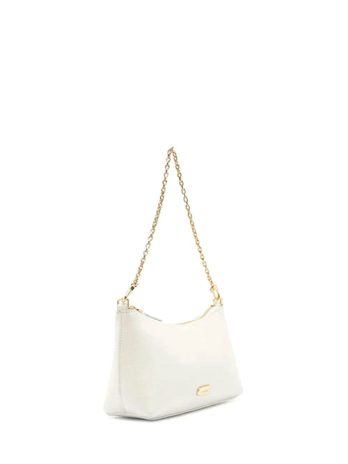 White Leather Mini Crossbody Bag
