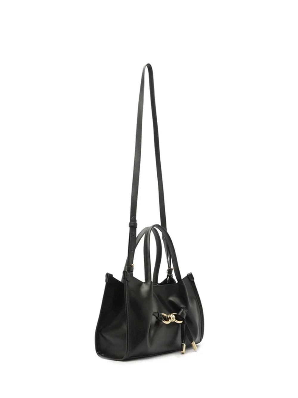 Black Leather Tote Bag