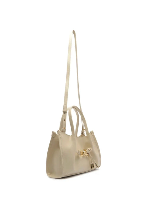 White Leather Tote Bag