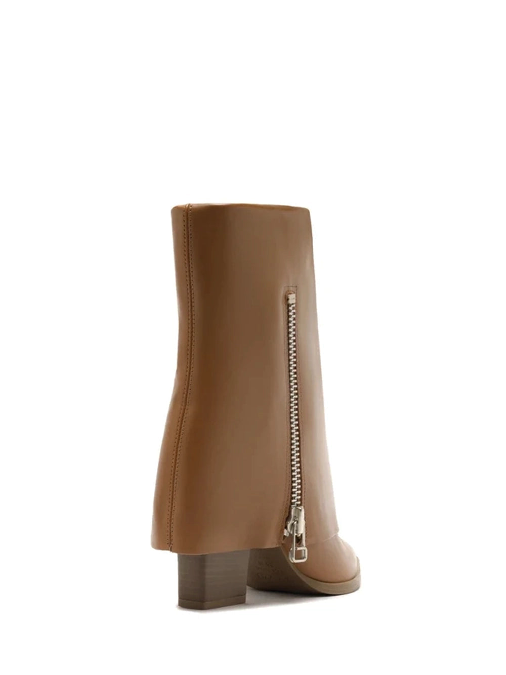 Bota Arezzo em Pele Camel e Biqueira Fina