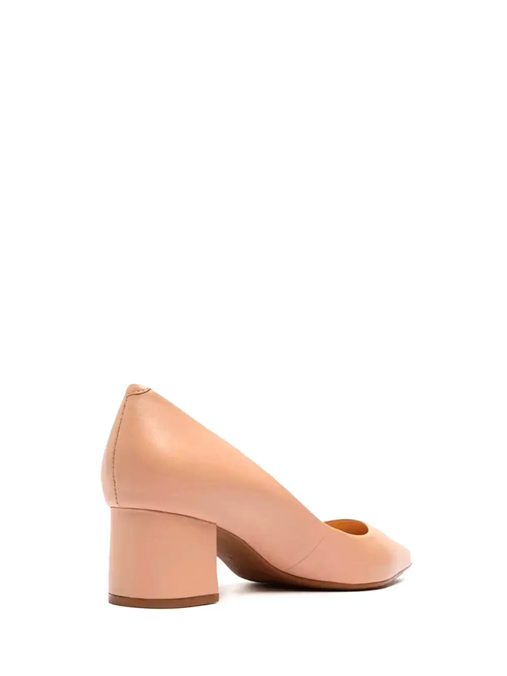 Arezzo Beige Leather Court Shoes with Thin Toe