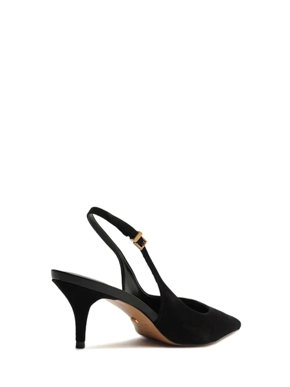 Décolleté in camoscio nero