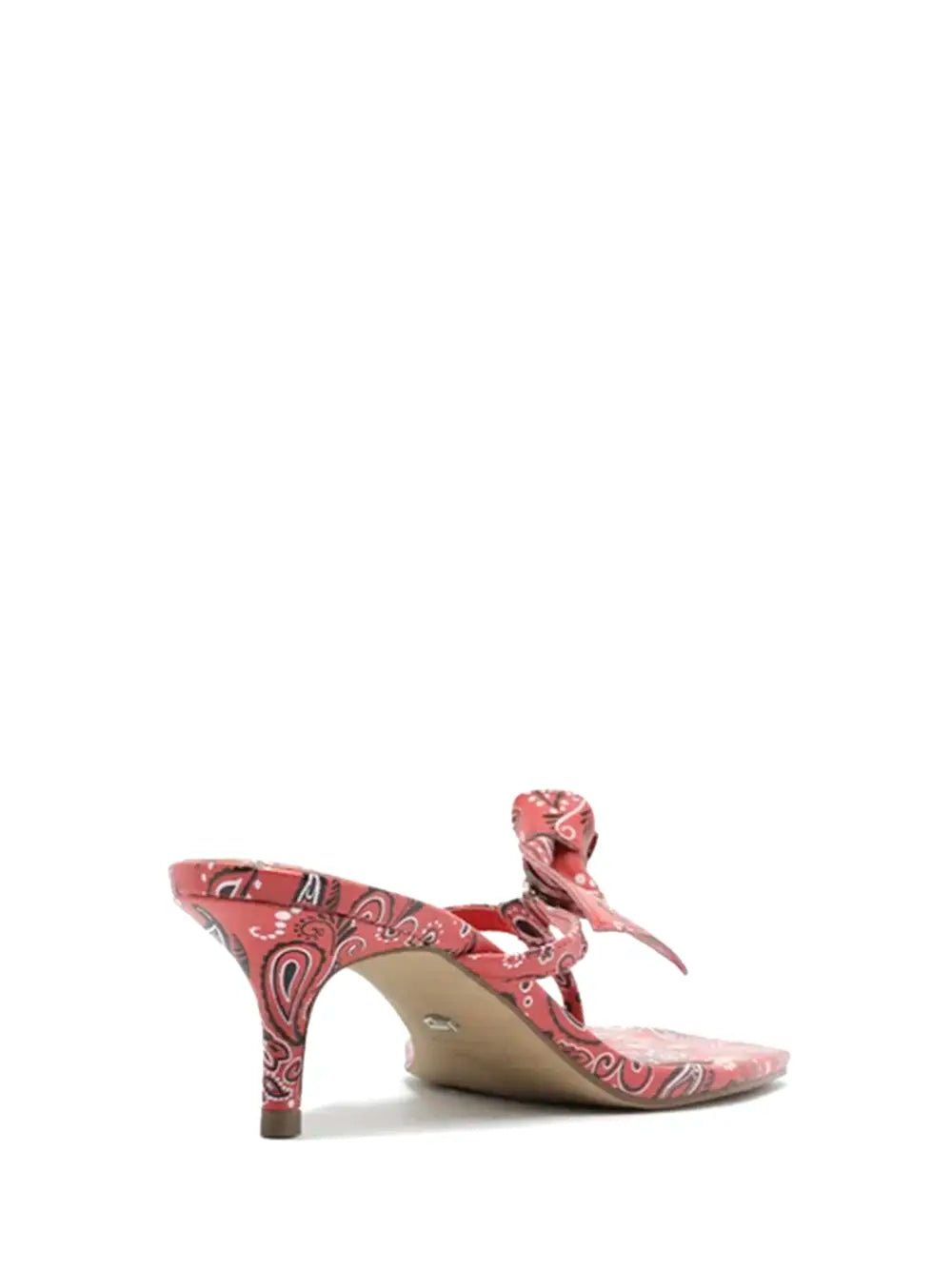 Sandalo Arezzo con Stampa Paisley Rossa