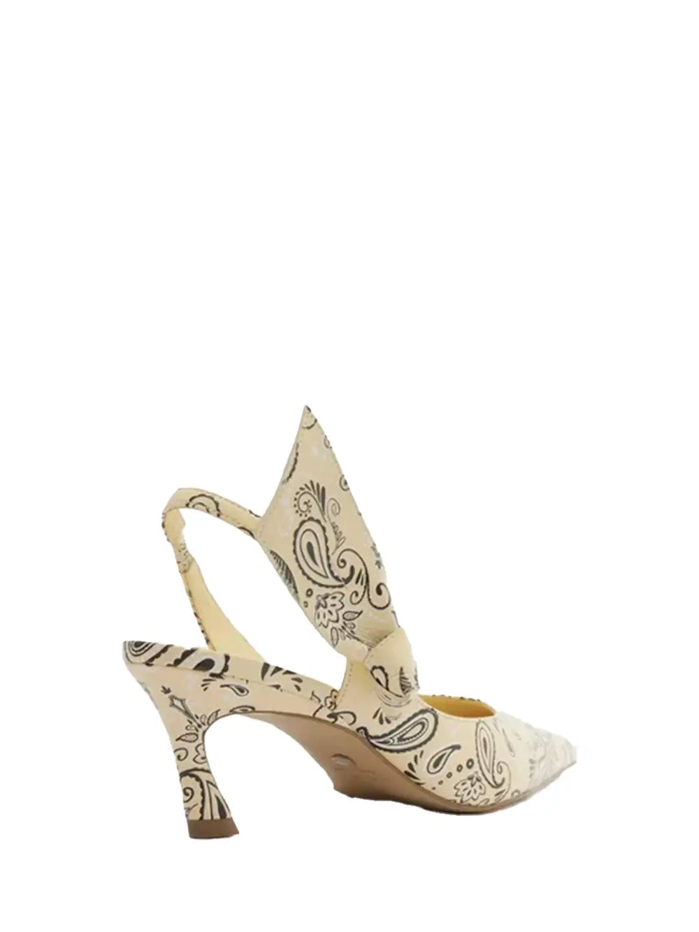 Décolleté Arezzo con Stampa Paisley Beige