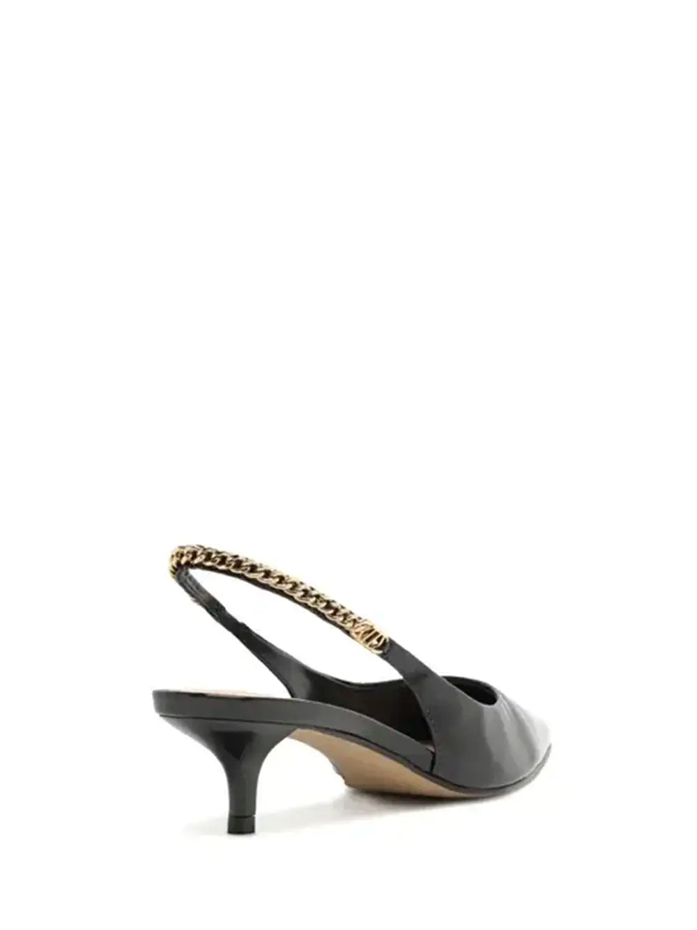 Décolleté Arezzo Nero in Pelle e Catena