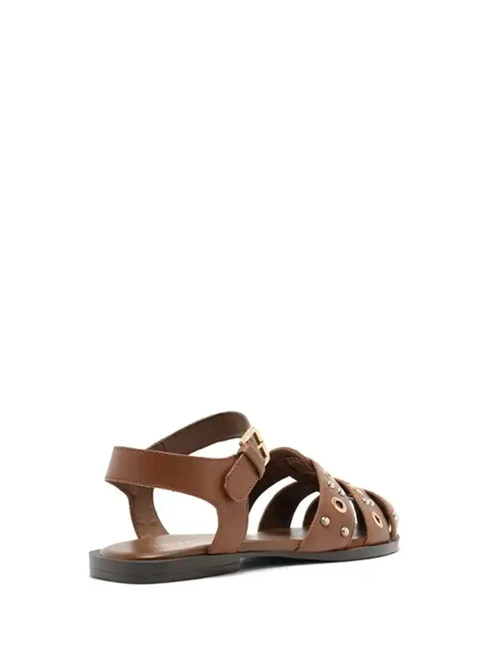 Sandali Arezzo in pelle marrone e fascette