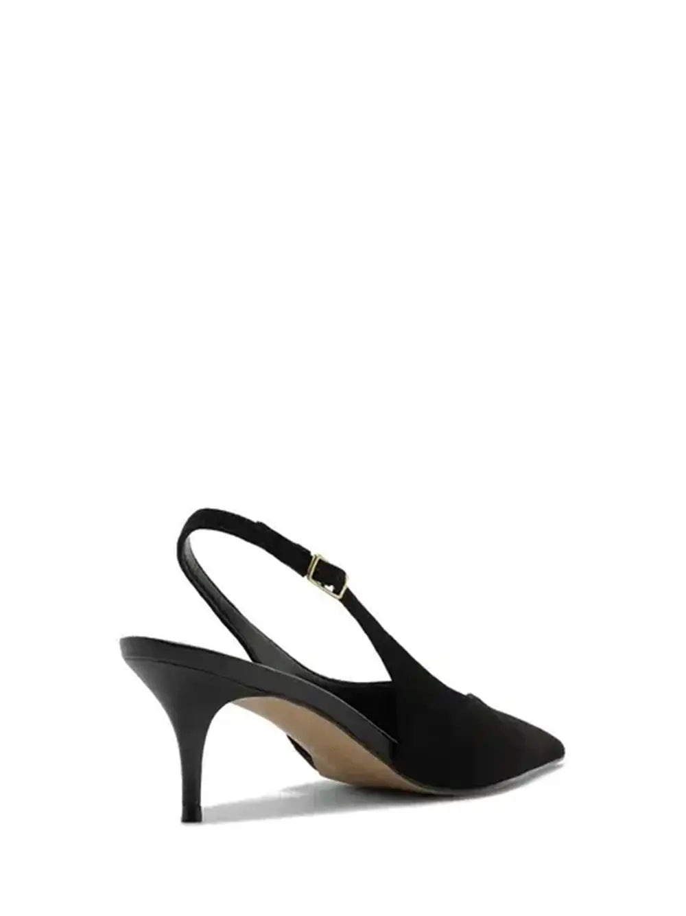 Decolleté in camoscio nero