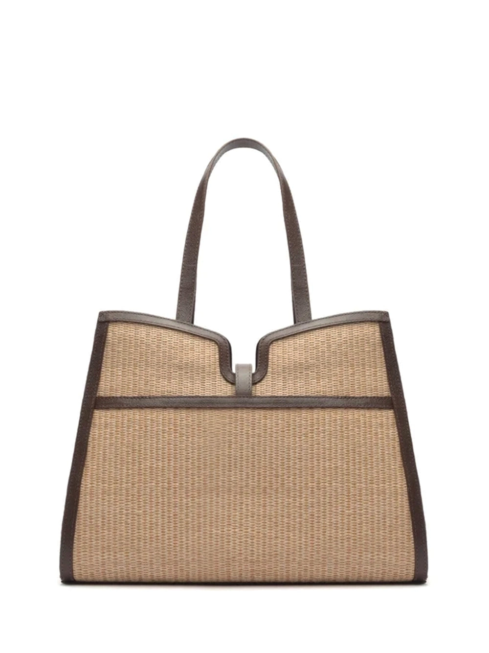 Large Natural Straw Shopper Bag