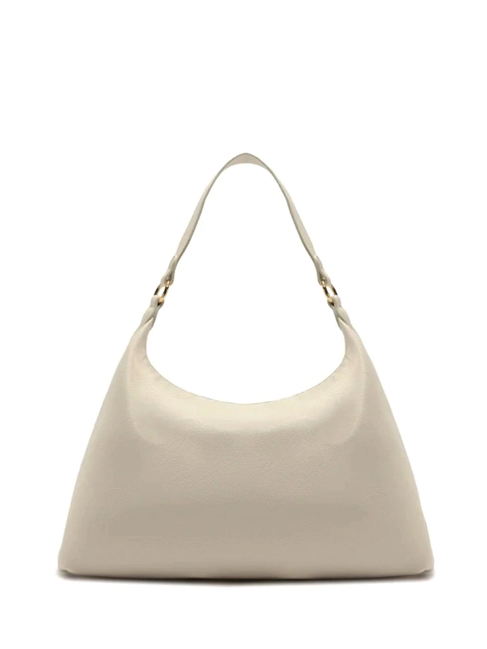 Borsa Hobo Maxi in Pelle Bianca