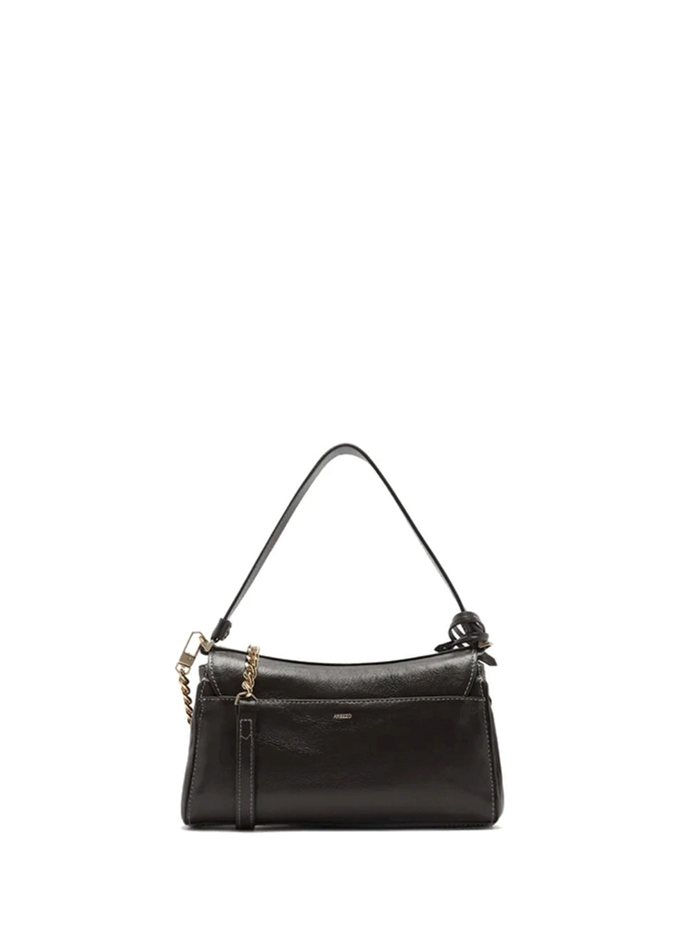 Borsa a tracolla mini in pelle marrone